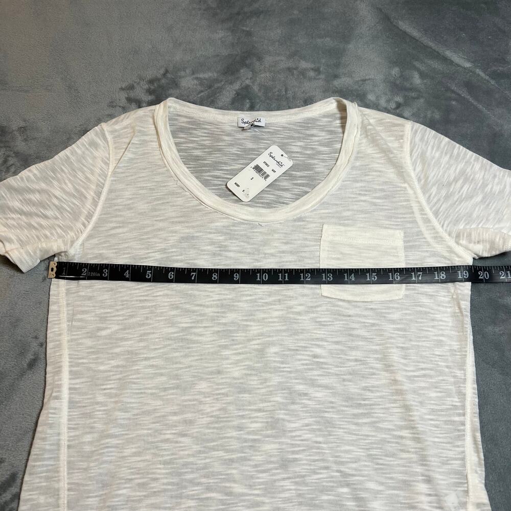 NEW Splendid Scoop Neck Slub Knit T-Shirt Size S Casual Lightweight Coastal - Picture 6 of 7